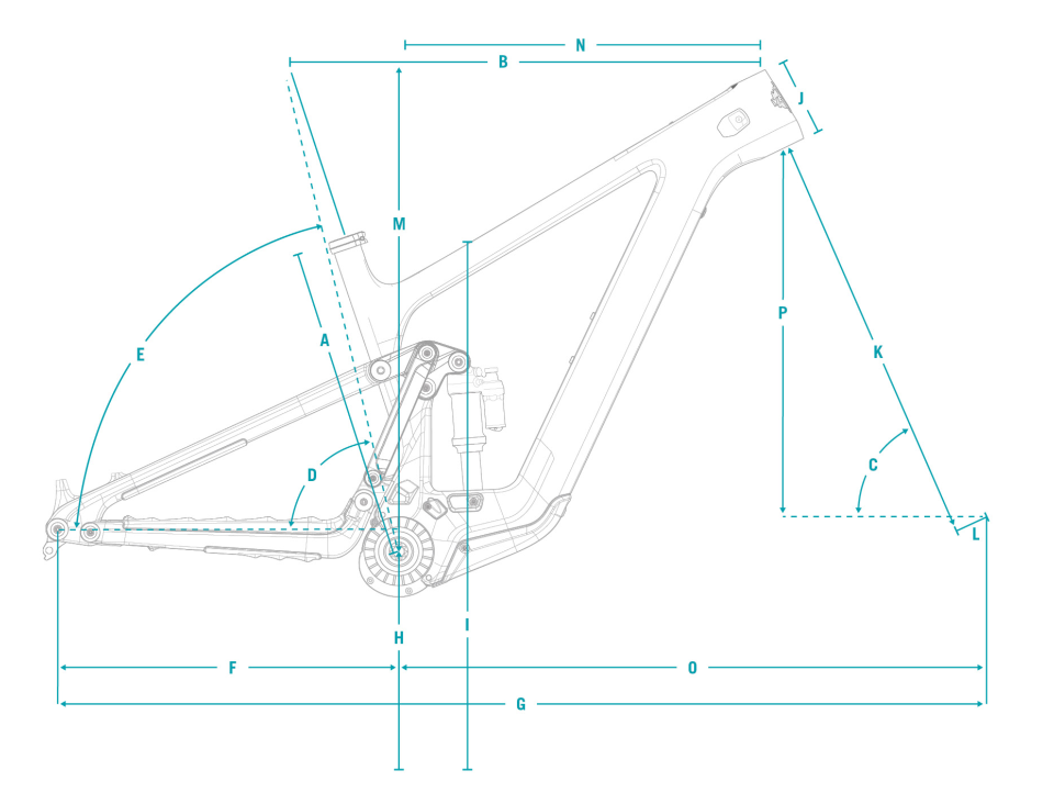 Yeti MTe geometry diagram