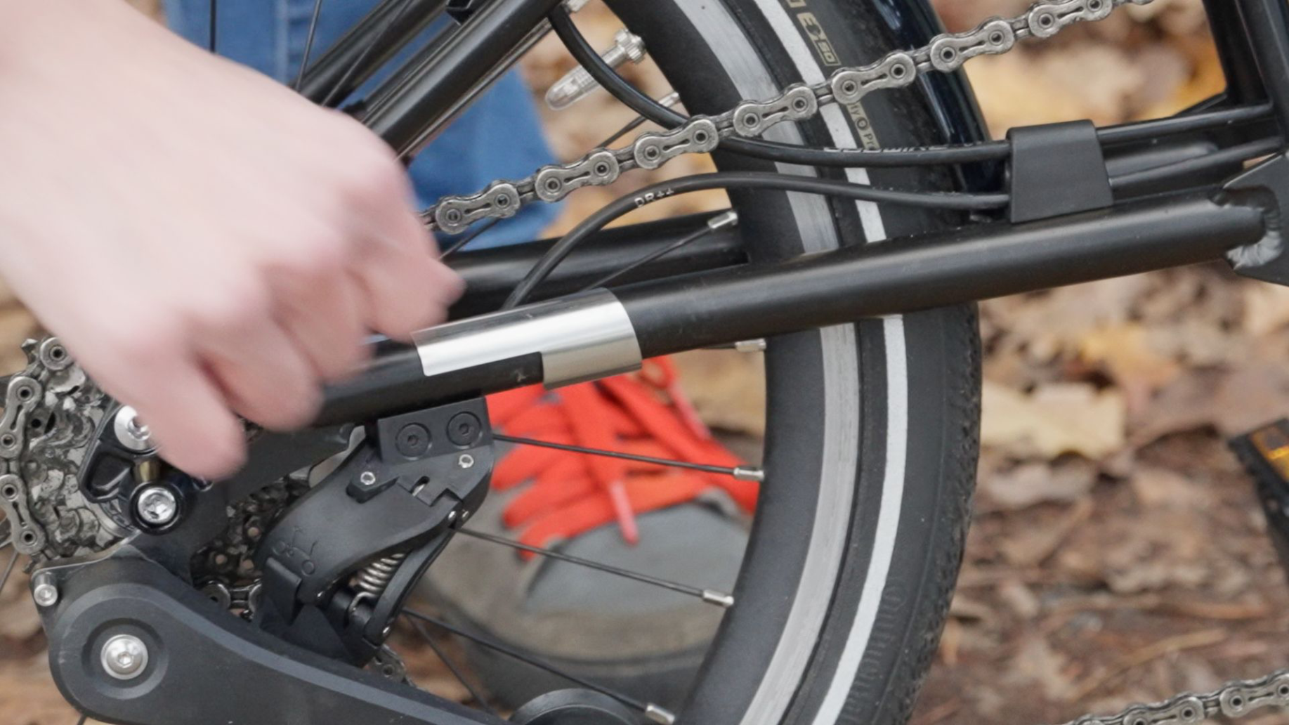 Brompton rear frame protector