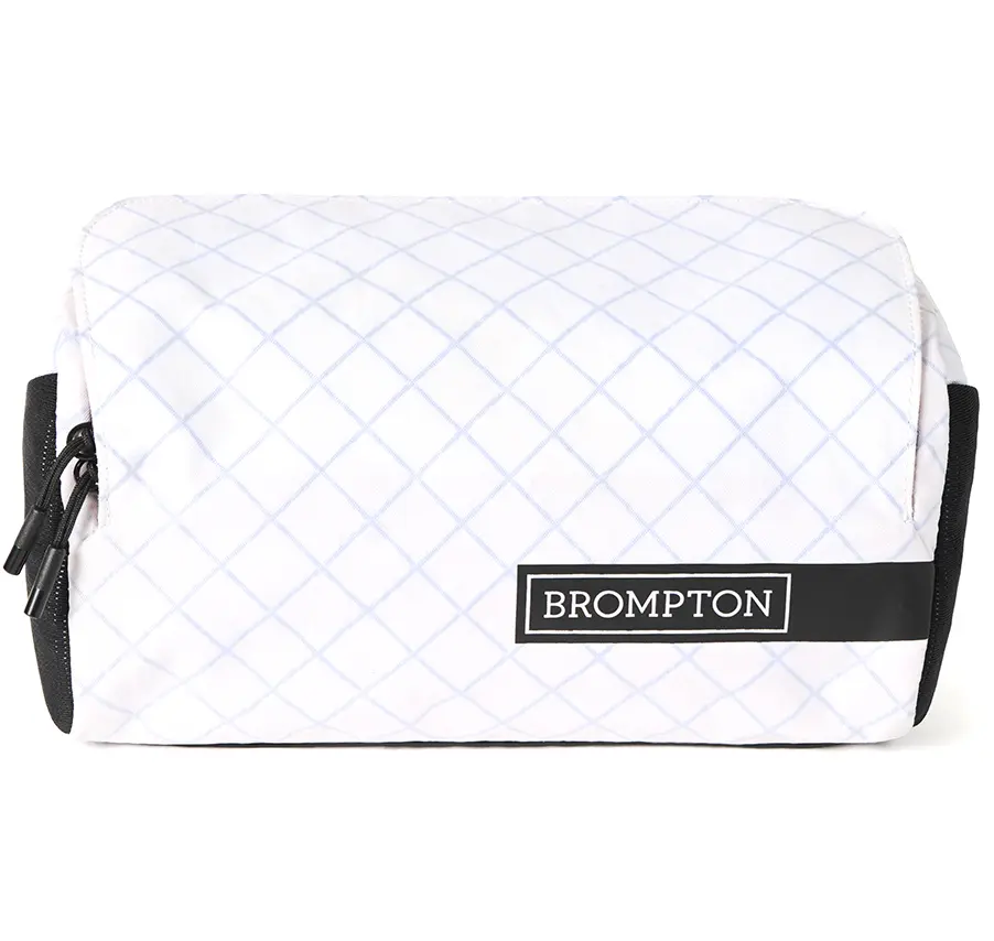 Brompton handlebar bag white front view.webp