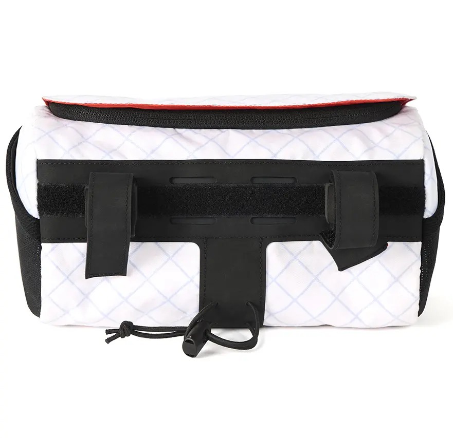 Brompton handlebar bag white rear view.webp