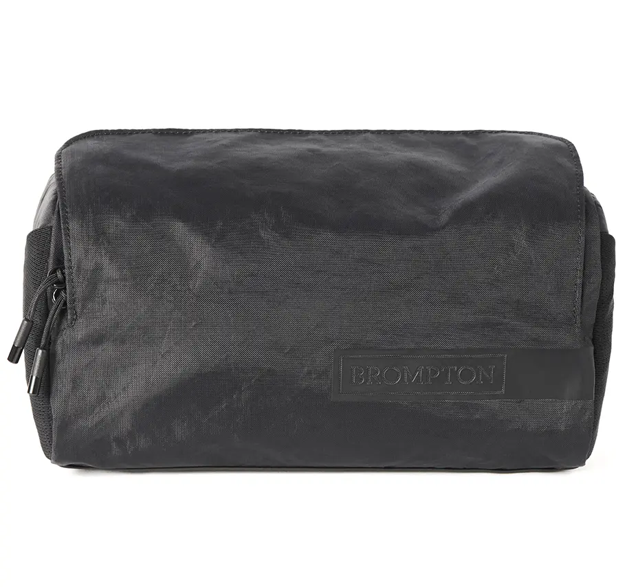 Brompton handlebar bag anthracite black front view.webp