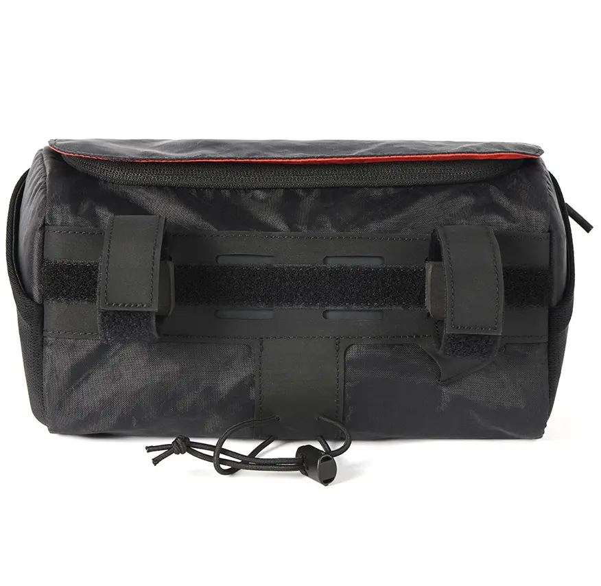 Brompton handlebar bag anthracite black rear view.webp