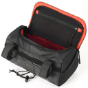 Brompton handlebar bag anthracite black rear open view.webp