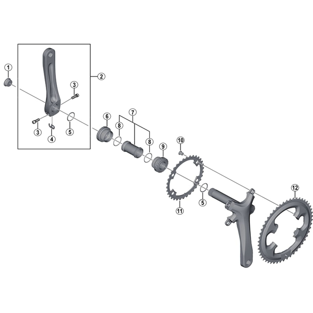 FC-4700 chainring 50T-MK for 50-34T on exploded view.webp