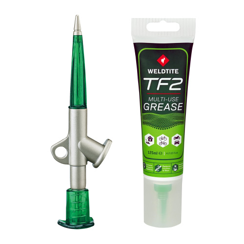 Weldtite TF2 Ultimate Bike Grease with Lithium 125ml and grease gun.webp