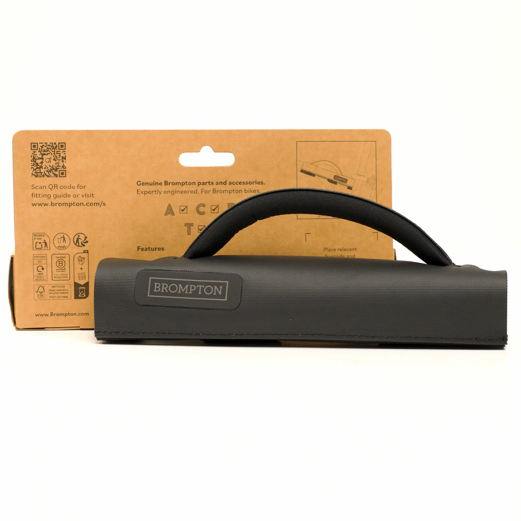 Brompton carry handle - black - out of packaging.webp