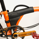Brompton carry handle - black - on Brompton C Line with puncture pouch installed.webp
