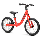 Ridgeback Scoot XL Kids Balance Bike - Racing Red colour - Front side view - stock photo rb1422000_scootxl_red_detail_02.webp