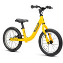 Ridgeback Scoot XL Kids Balance Bike - Yeehaw Yellow colour - Front side view - stock photo rb1422100_scootxl_yellow_detail_02.webp