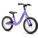 Ridgeback Scoot XL Kids Balance Bike - Lightning Lilac colour - Front Side view - stock photo rb1422600_scootxl_lilac_detail_02.webp