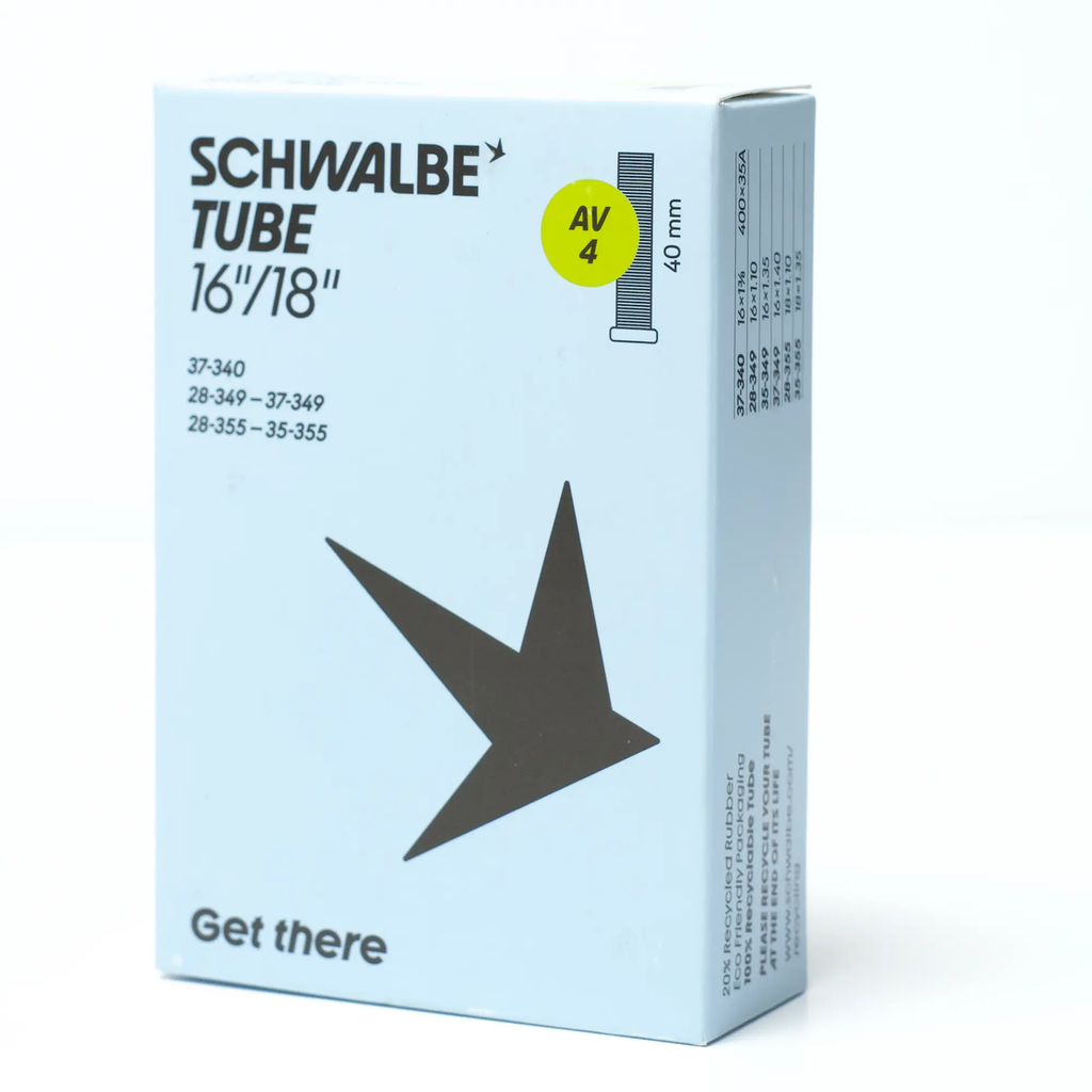Schwalbe AV4 inner tube front of box.webp