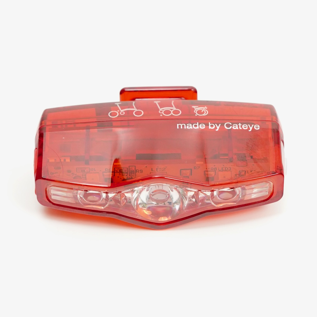 Brompton Cateye VIZ 150 rear light showing Triptych.webp