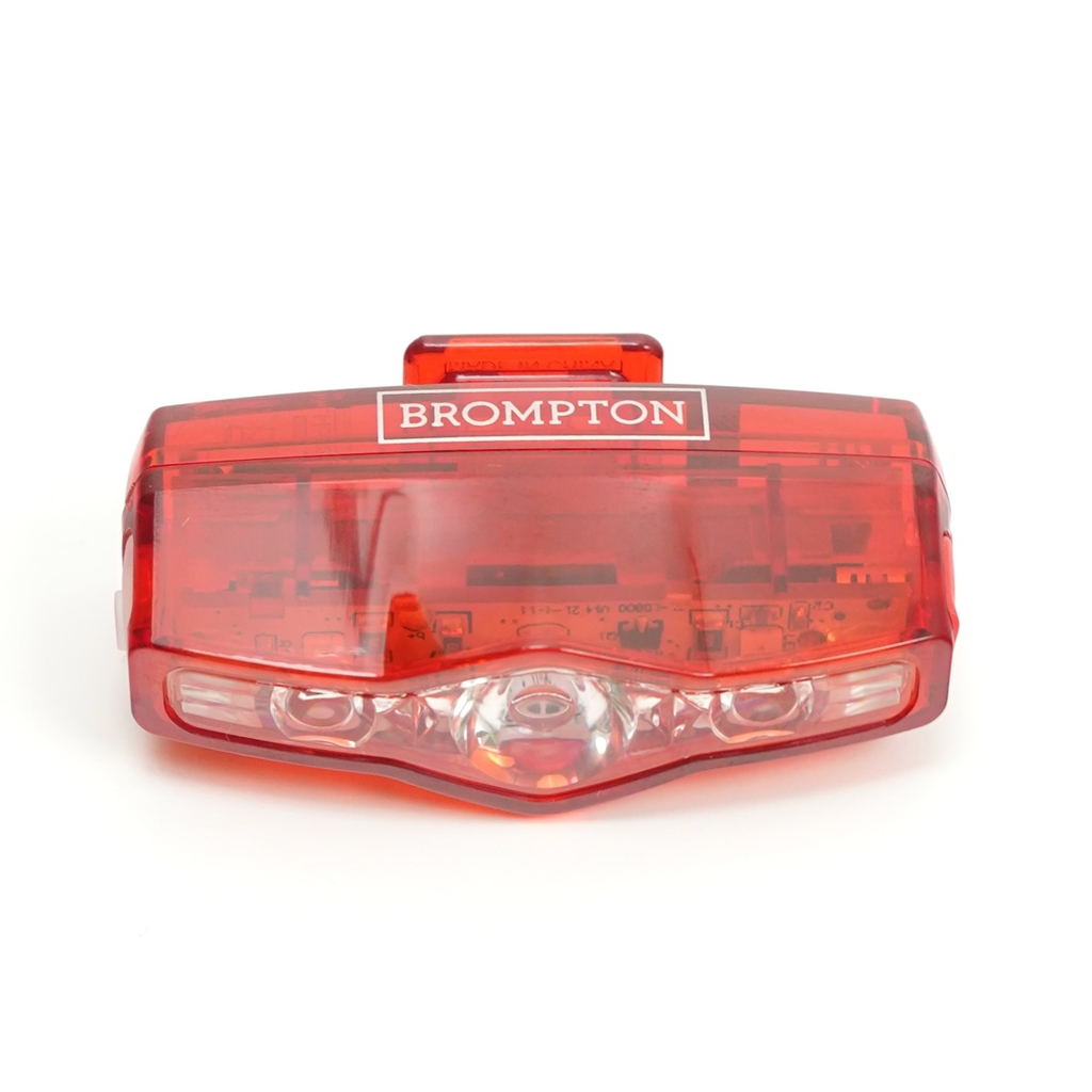 Bompton Cateye VIZ 150 rear light showing Brompton Logo.webp