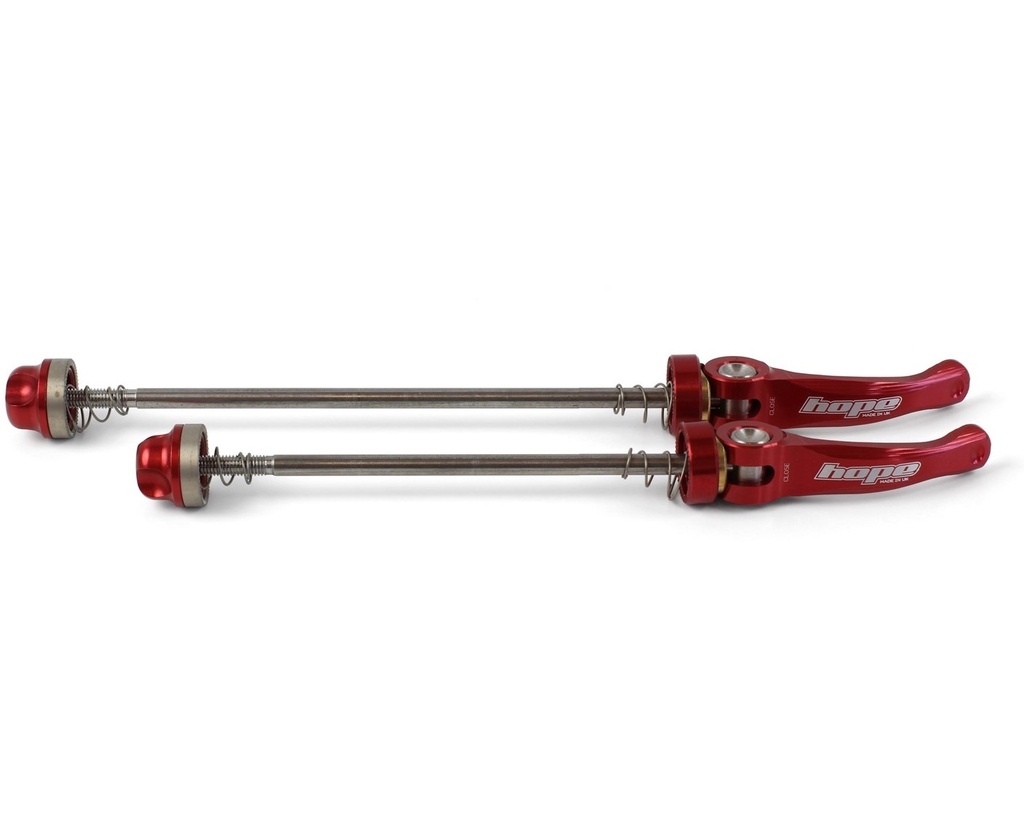 [QRRSRP] Hope Road 130mm Quick Release Skewer Pair - Red