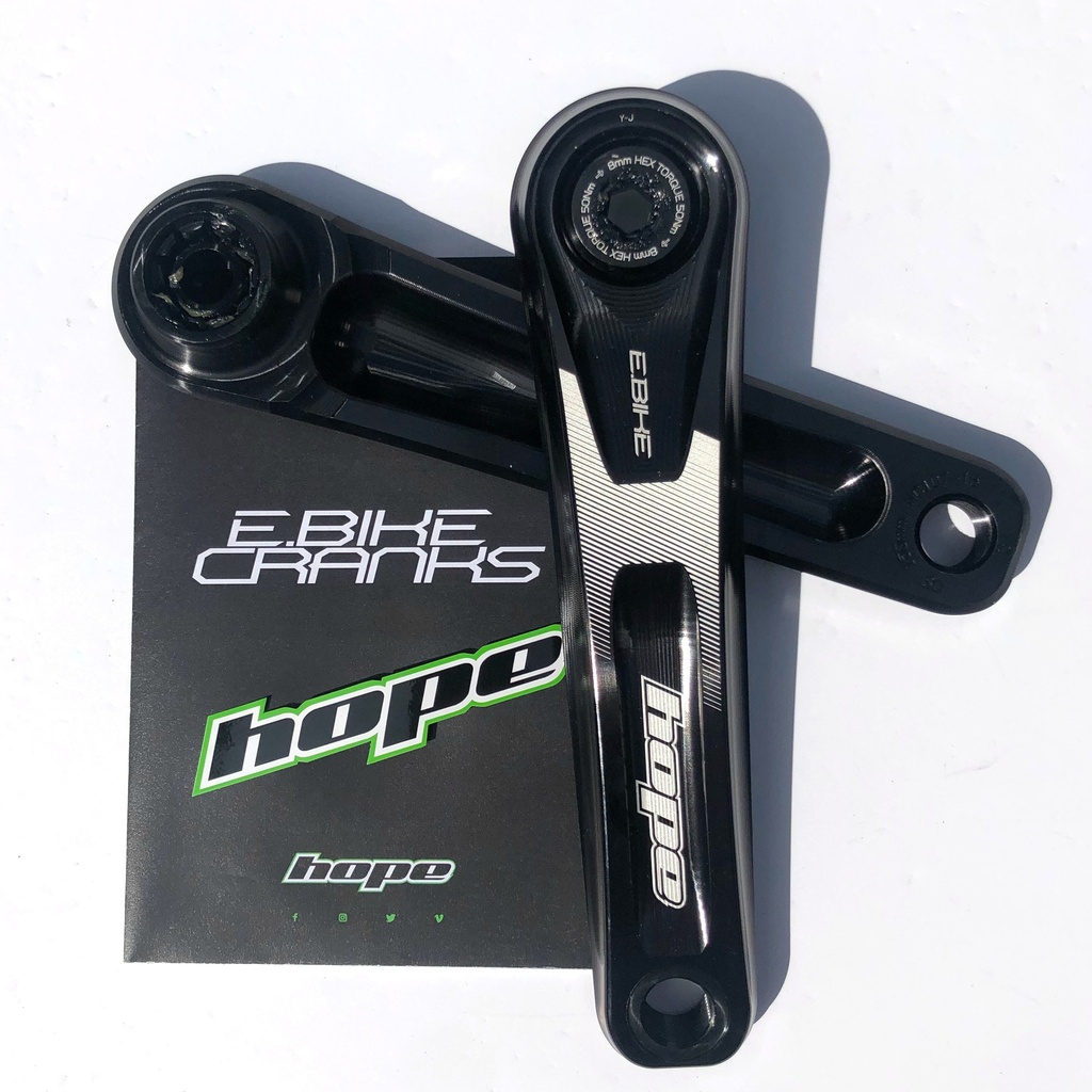 [HCEBS65N] Hope Black 165mm E-Bike Cranks - Specialized Offset