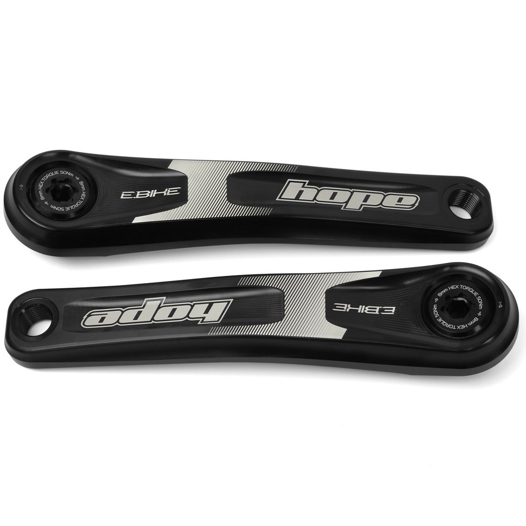 [HCEB55N] Hope Black 155mm E-Bike Cranks - Standard Offset