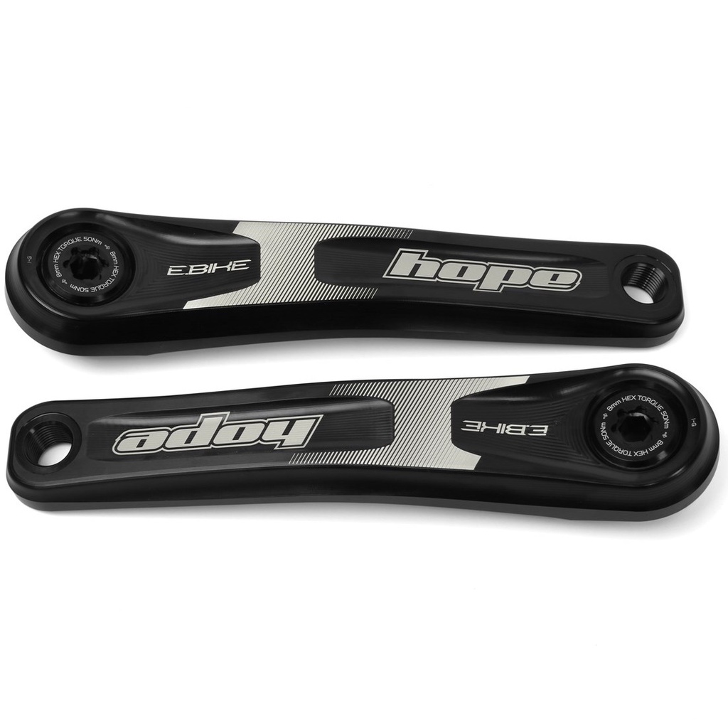 [HCEB65N] Hope Black 165mm E-Bike Cranks - Standard Offset