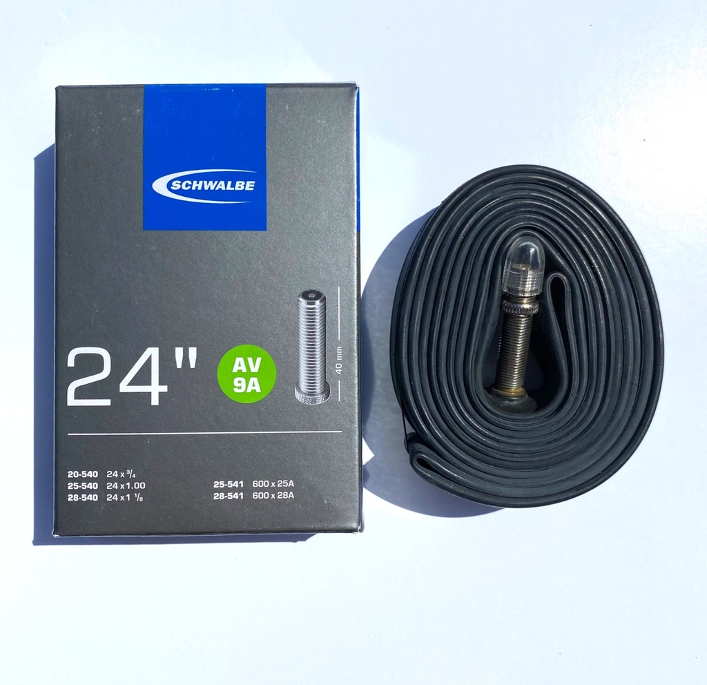 Inner tube 24 x 3/4 - 1 1/8"  by Schwalbe - AV9A - Schrader valve