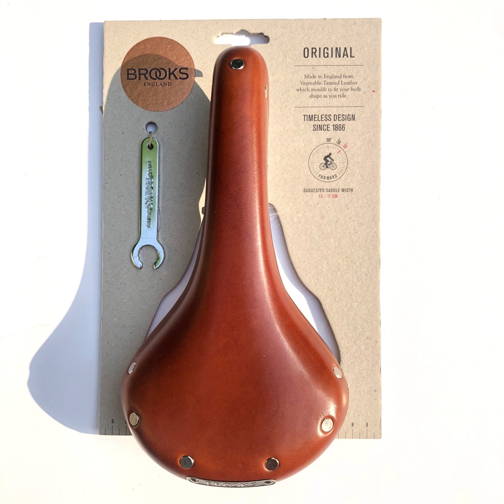[B354A17203] Brooks Swallow Chrome Men's Saddle - Honey