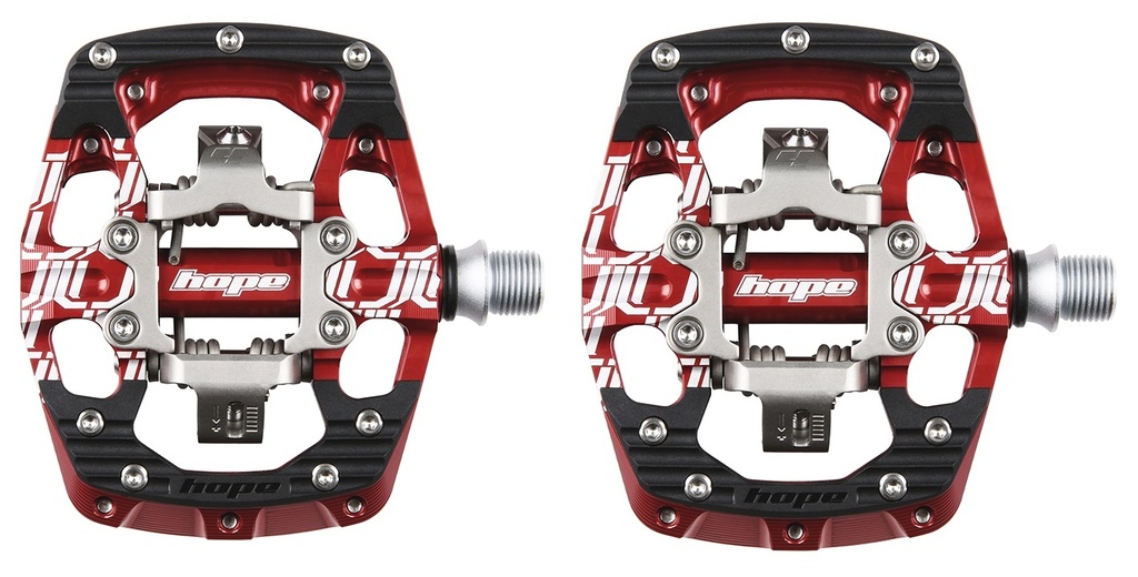 Hope Union Gravity Pedals - Pair - Red