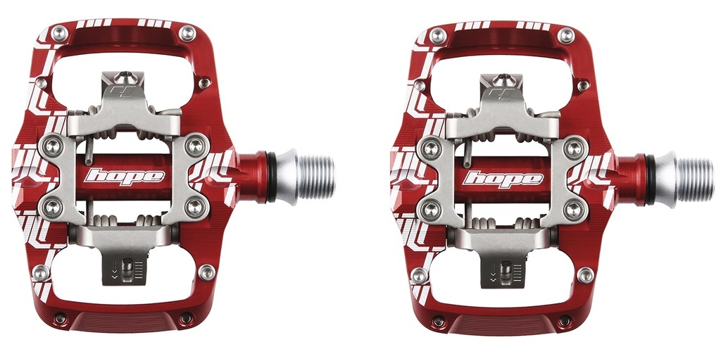Hope Union Trail Pedals - Pair - Red