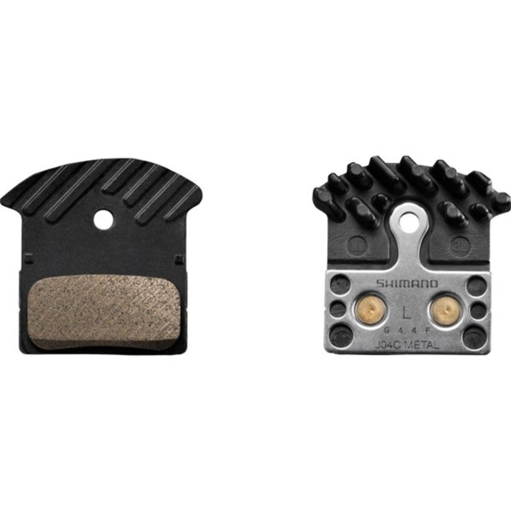 [J04C] Shimano J04C sintered disc brake pads with cooling fin