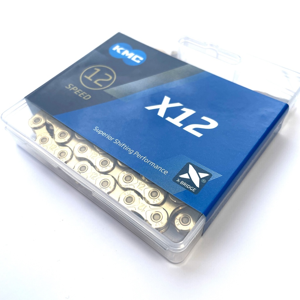 [BX12TI126] KMC 12-speed X12 Chain - 126 links - Gold