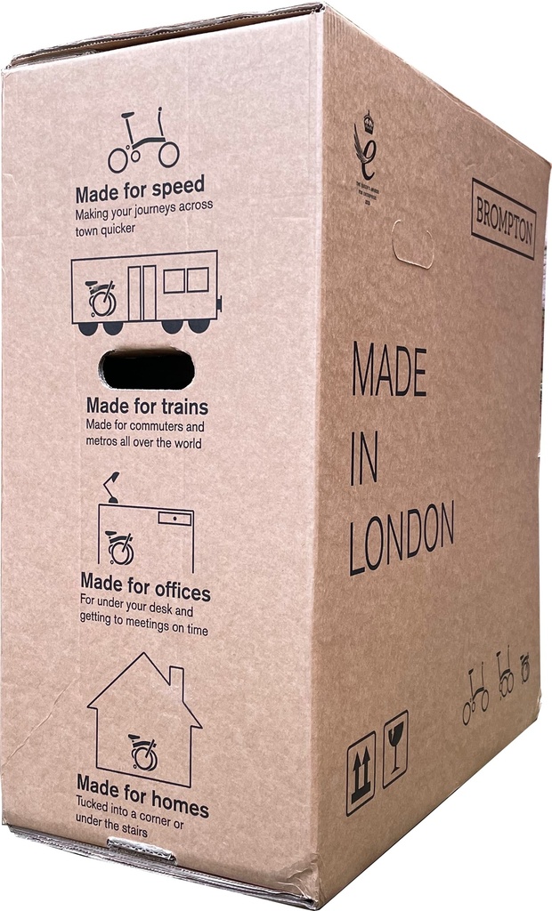 [QBOX] Used Brompton cardboard transport box