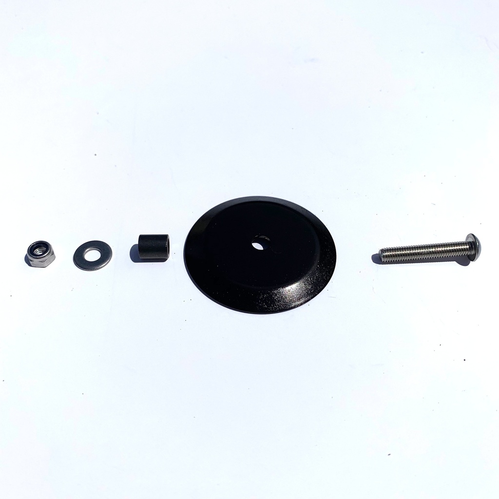 [QCFDISC-BK] Brompton cable protector fender disc for bikes without mudguards - black