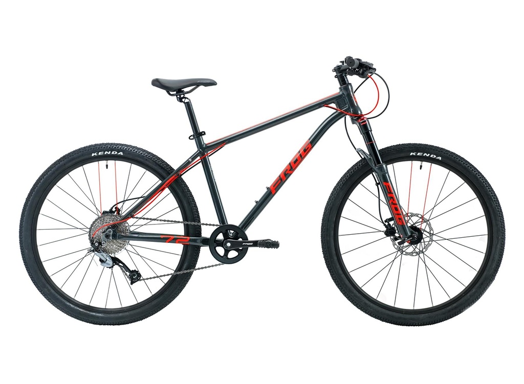 [L-FM72-MGR] Frog MTB 72 lightweight kids mountain bike - Metallic Grey Neon Red