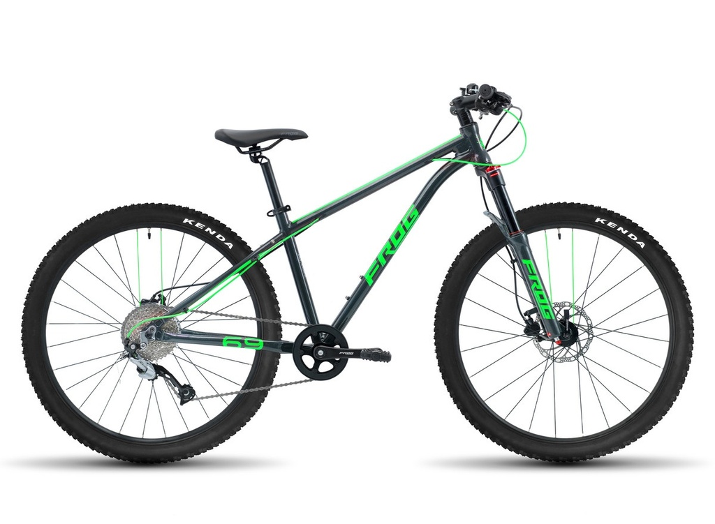 [L-FM69-MGG] Frog MTB 69 metallic grey / neon green kids mountain bike