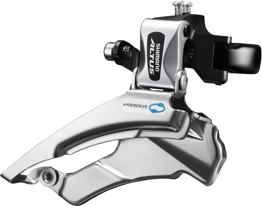 [FD-M313-3] Shimano FD-M313 Altus hybrid front derailleur, conventional swing, dual-pull, multi fit