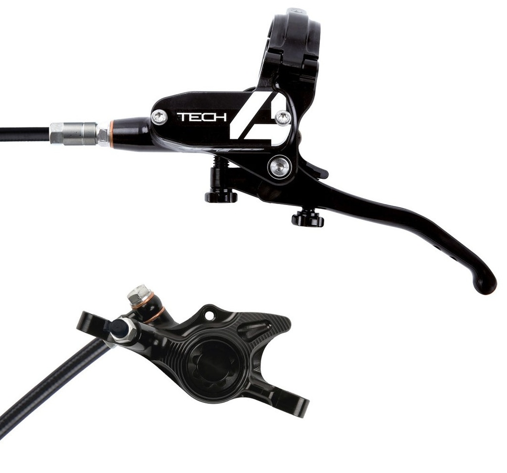 [T4X2NL] Hope Tech 4 X2 Rear brake - Left Hand - Black / Black - No Rotor