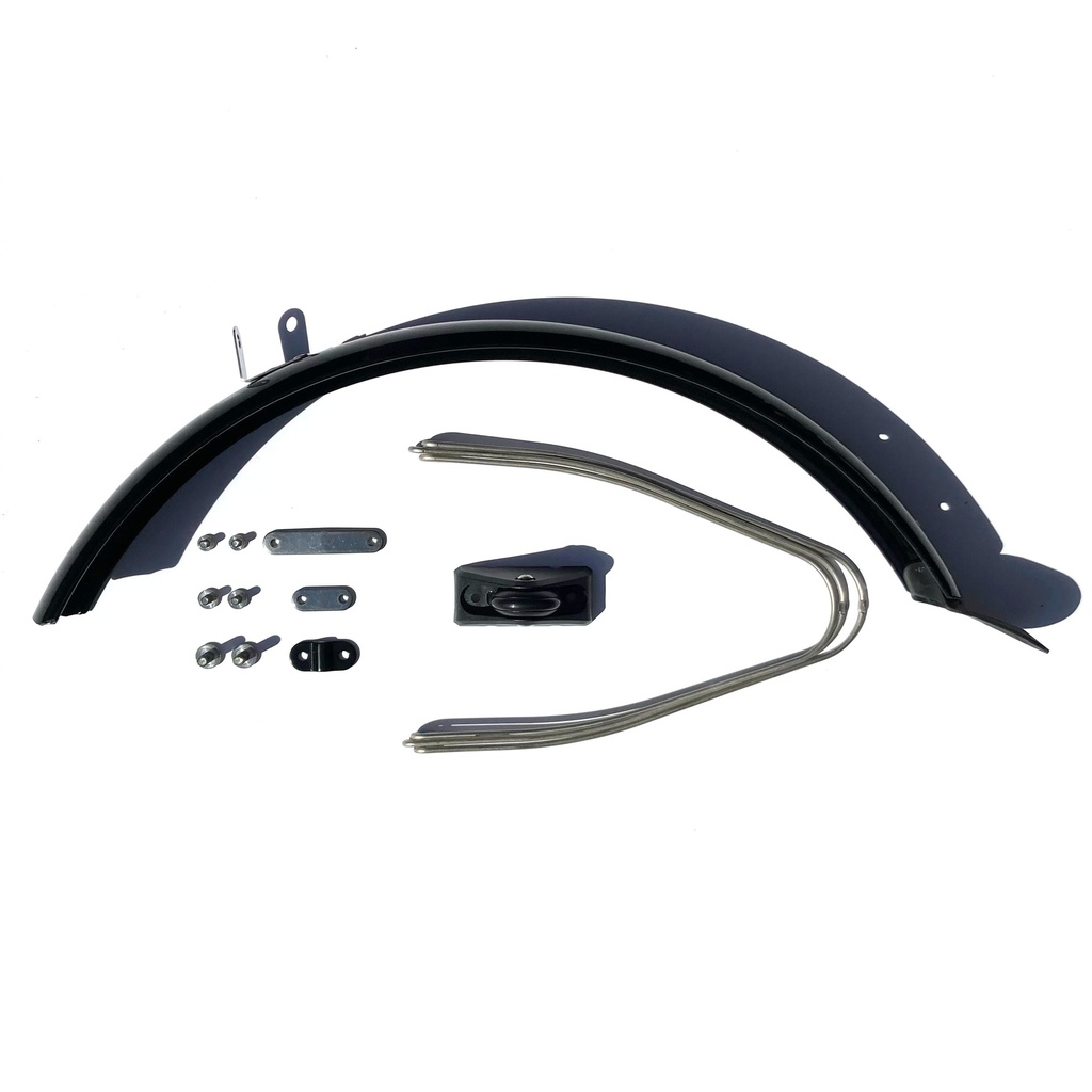 [Q102661] Brompton SL Advance rear mudguard - no rack option - titanium stays for P Line