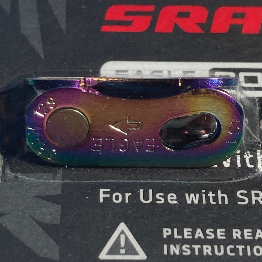 [00.2518.027.003] SRAM Eagle powerlock chain connector - rainbow - for use with 12-speed chains only