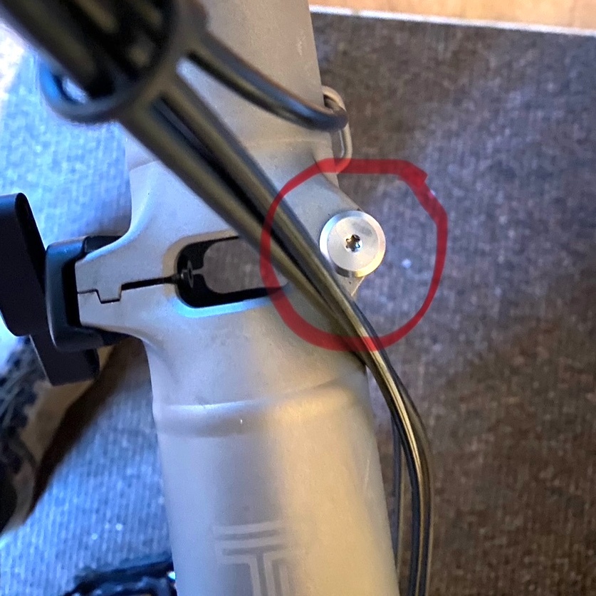 [Q102691] Brompton Main Frame Hinge Spindle + Nut - T Line