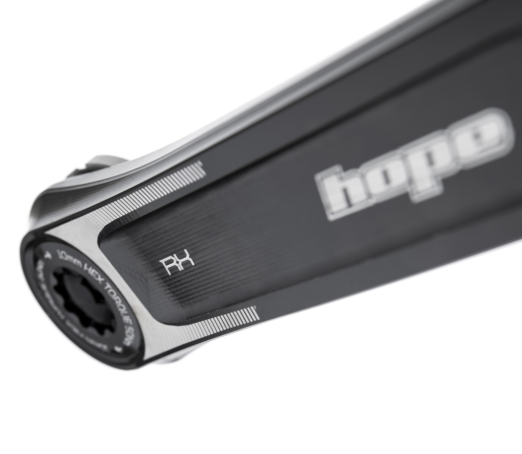 Hope RX Crankset Black - No Spider - Black - 170mm