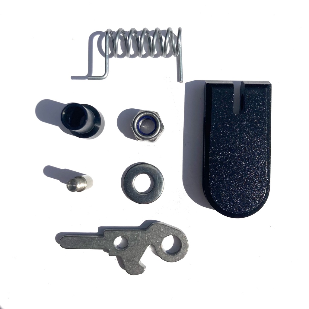 [Q102466] Brompton Rear Frame Clip Assembly - Black Aluminium