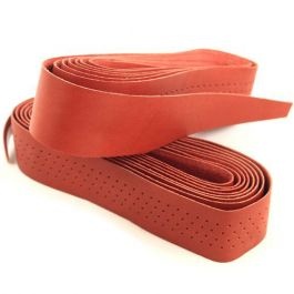 Brooks leather handlebar tape - Mandarine