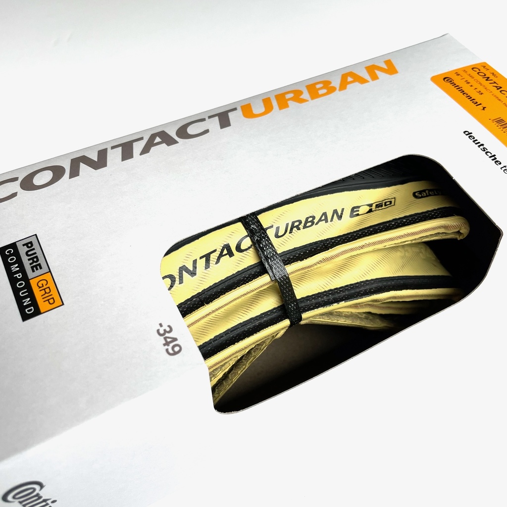 [0150648] Continental  Contact Urban Brompton Tyre - Creamwall 16 x 1.35" (Folding)