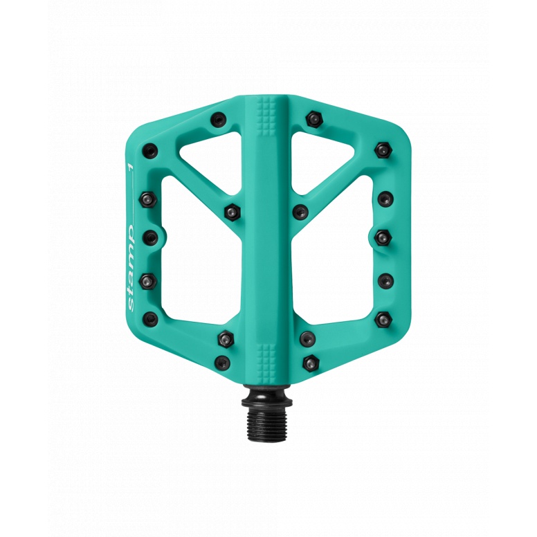 Crankbrothers stamp 1 flat MTB pedal - Turquoise - Small