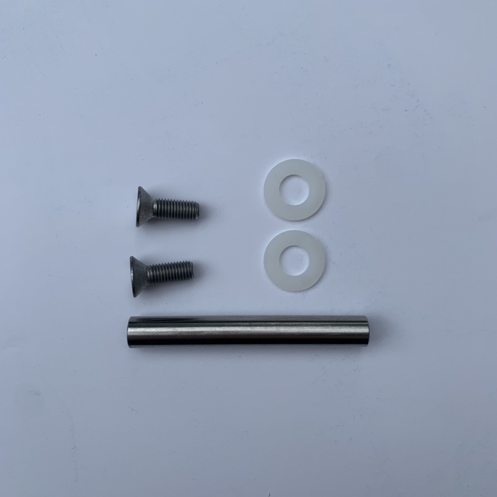 Brompton Rear replacement hinge spindle kit, with screws