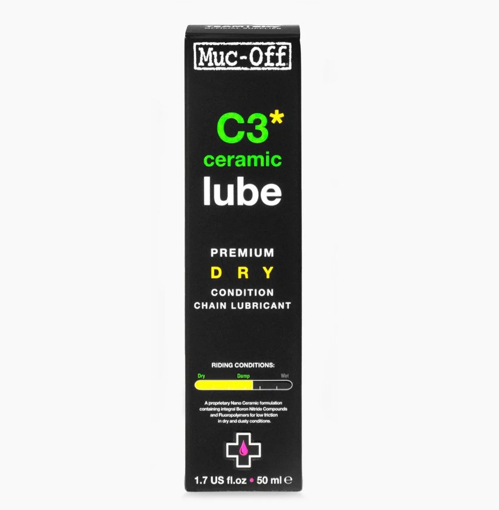 [871] Muc-Off C3 Dry Ceramic Lube 50ml - with UV light