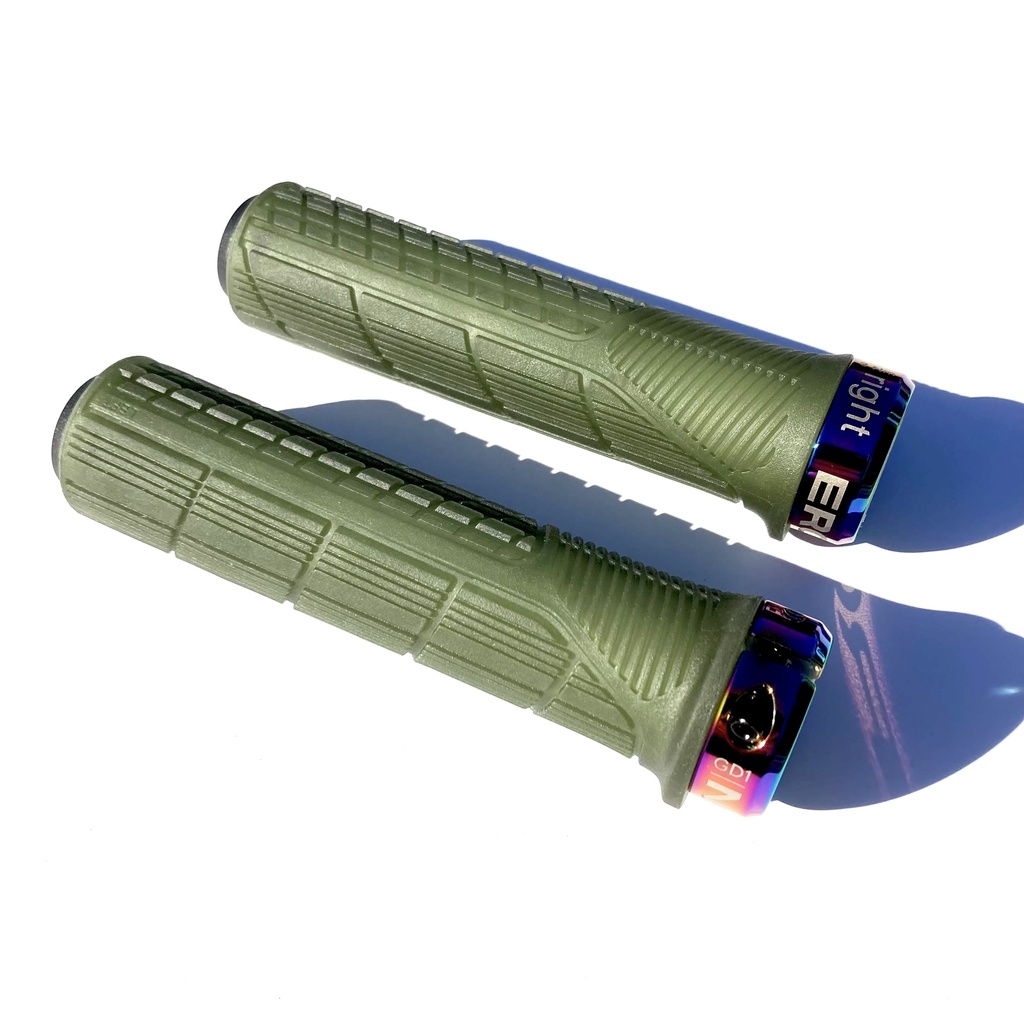 [EG-42440203] Ergon GD1 Evo Factory Handlebar Grips - Frozen Moss / Oil Slick