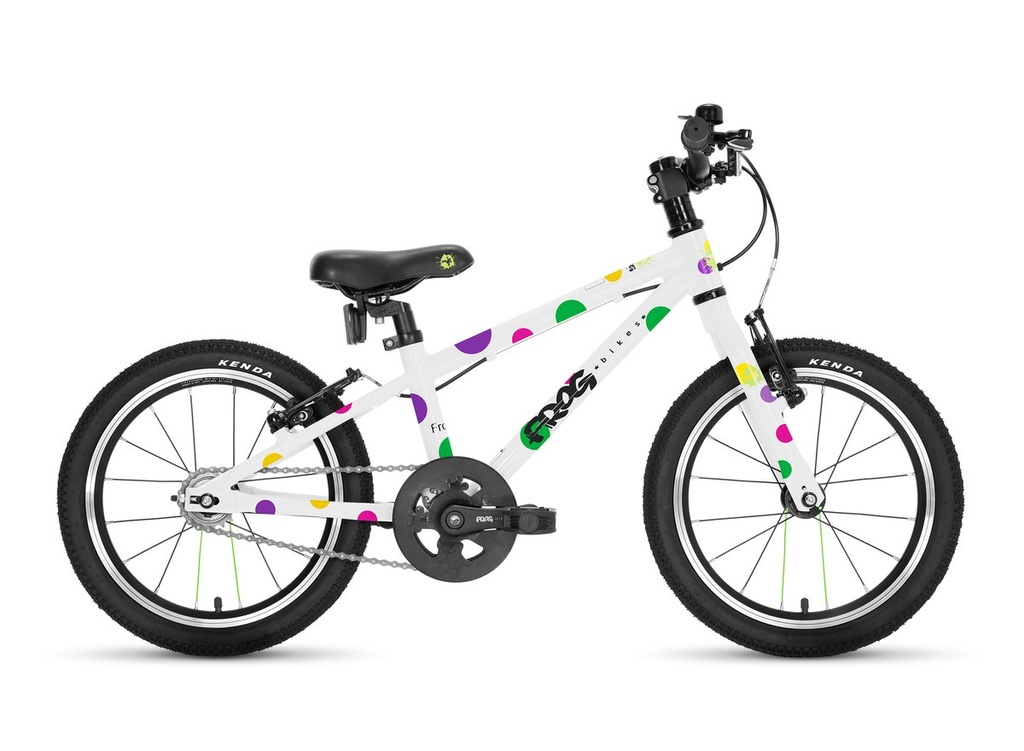 [L-FH44-SPO] Frog 44 spotty childs bike - first pedal range