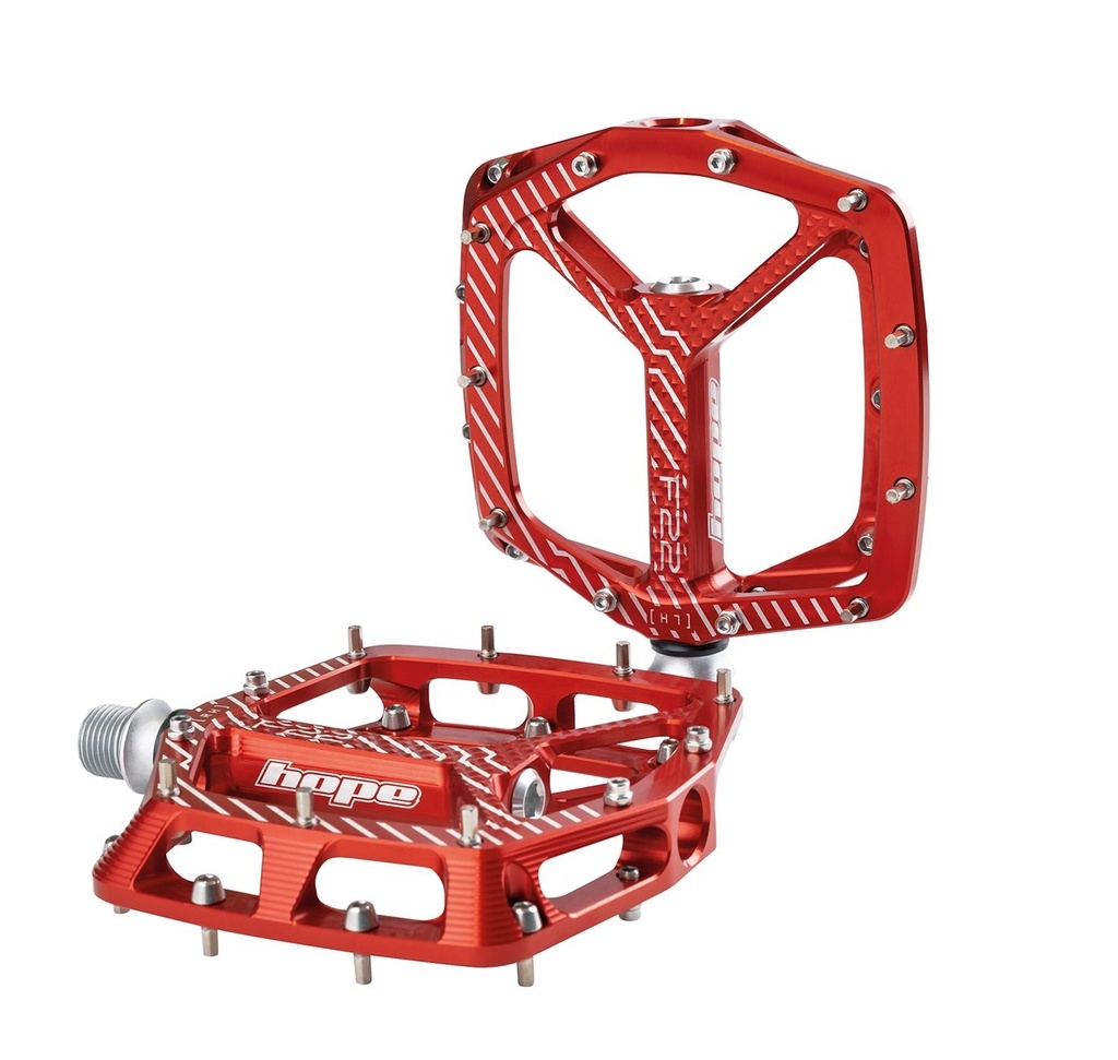 Hope F22 flat pedals - Pair - Red