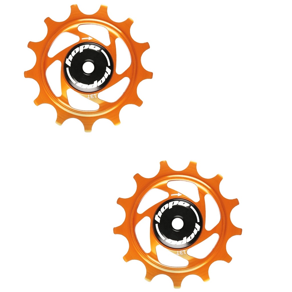 Hope 13T  Jockey Wheels (pair) - Orange