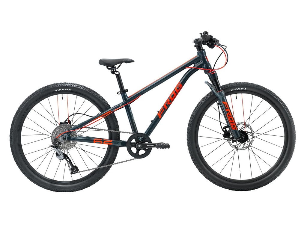 [L-FM62-MGR] Frog MTB 62 metallic grey / neon red kids mountain bike
