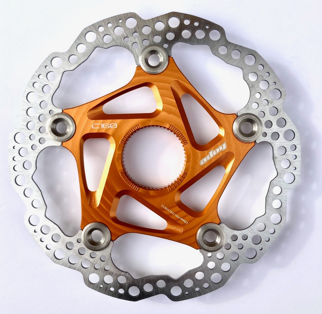 Hope MTB centrelock floating disc - 160mm - orange