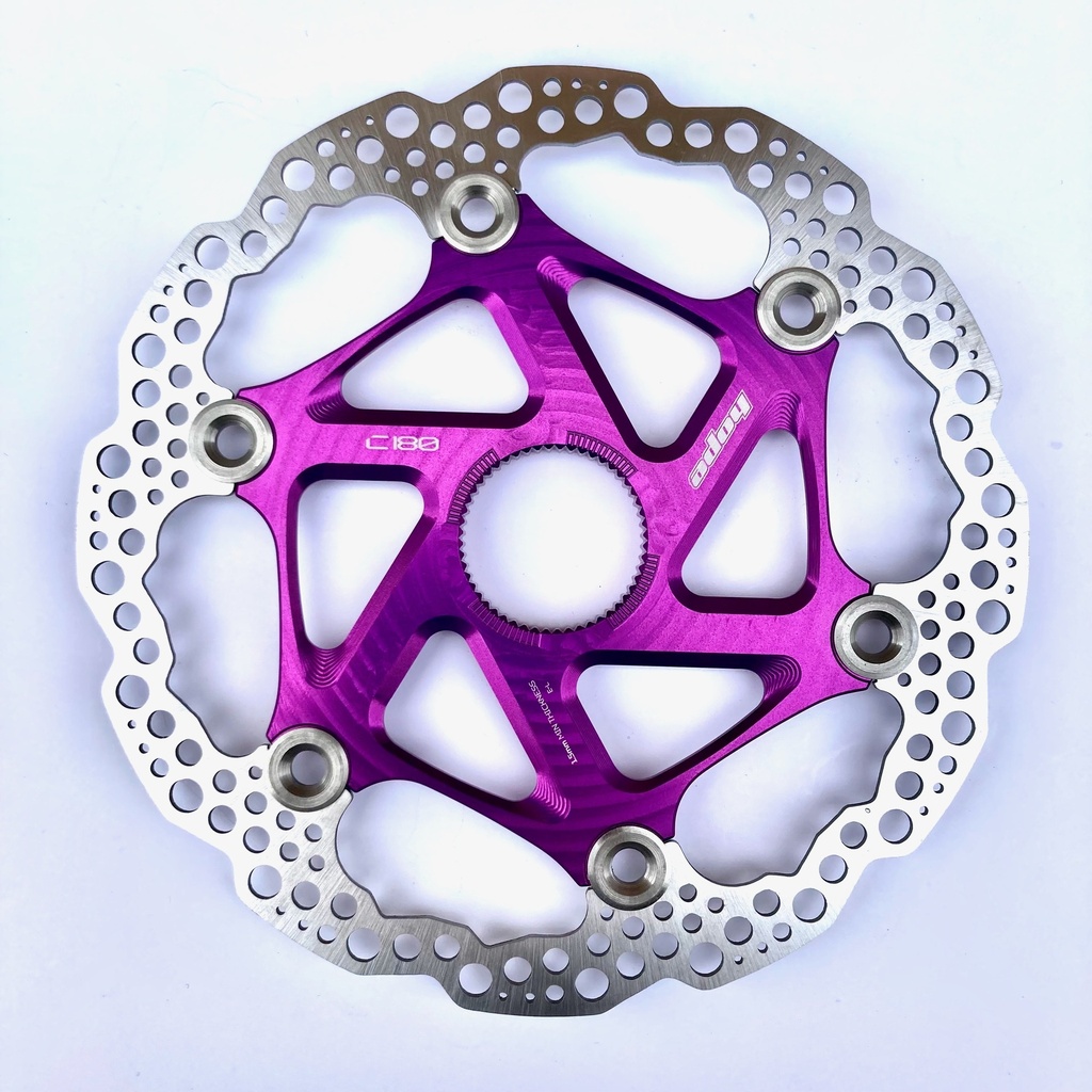 Hope MTB centrelock floating disc - 180mm - purple
